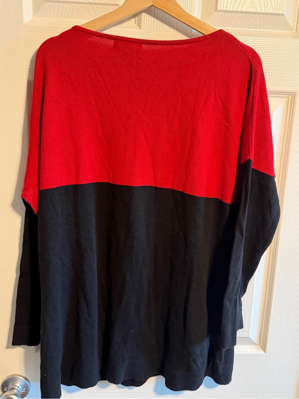 Chaps Red Crewneck Knit Top sz 1X - Picture 3 of 8